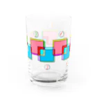 うえきばちのおはじきと透け模様 Water Glass :right