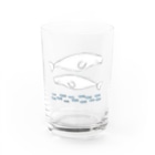 おぐらきょうこのBeluga whales のんびりベルーガとさかなたち Water Glass :right