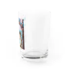 Drecome_Designのネコの花見 Water Glass :right