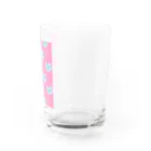 にな子Φいひひひひって笑う人のねこいっぱいピンク Water Glass :right