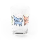 akane_art（茜音工房）のゆるチワワ（カラフル） Water Glass :right