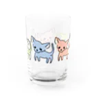 akane_art（茜音工房）のゆるチワワ（カラフル） Water Glass :right
