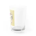 伊藤ヒロフミ売り場の文鳥からのプレゼント Water Glass :right