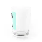 モユズの歯磨きペンギン　コップ　青 Water Glass :right