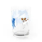 ケパ家のジャックのカモフラグラス(青) Water Glass :right