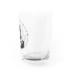 真夜中のビバリウムの真夜ビバロゴ（黒） Water Glass :right