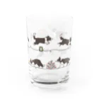 fukuUのお散歩ボーダーコリー Water Glass :right