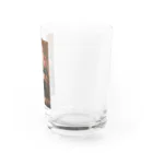 花名画アートグッズのフランス・モルテルマン《バラの静物》 Water Glass :right