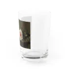 花名画アートグッズのフランス・モルテルマン《Prince-de-Bulgarie 2つのバラ》 Water Glass :right