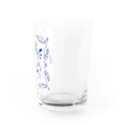 朝ILLUSTRATIONの赤い靴 Water Glass :right