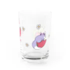 まゆげぐまの苺と春キツネ Water Glass :right