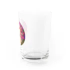 蛍烏賊屋の絨毯柄と鶏 Water Glass :right