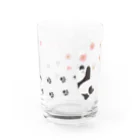 田中ザビエル世界のどうぶつの桜咲くパンダ Water Glass :right