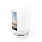 Aloha Blue Skyのevening Water Glass :right