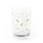 piro piro piccoloのメジロとモクレン Water Glass :right