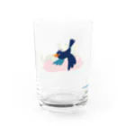 PistachioFrog@SUZURIの浮き輪カエル Water Glass :right