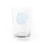 Kinkadesign うみのいきものカワイイShopのジンベエザメ_Cafeステッカーデザイン Water Glass :right