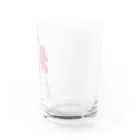 レモンスカッシュの泡のピンクのリボンの子 Water Glass :right