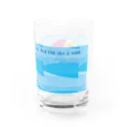 mapechiのトラネコしまお、うみへ Water Glass :right