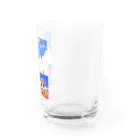 【喝っ！パどきあ。】SUZURI店舗のとりあえずビーチ Water Glass :right