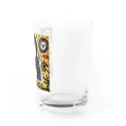 野良猫のパーマ親子 Water Glass :right