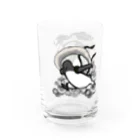 イルカのTシャツ屋さん🐬の風ペン雷ペンギンちゃん Water Glass :right