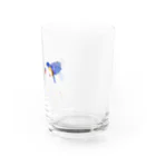 wakuwa_shopの【アクリル画Artist erika】幸せの青い鳥 Water Glass :right