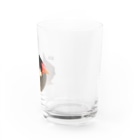 harupink🌸アナログイラストのおねむな文鳥さん Water Glass :right