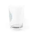 ぼくのすいぞくかん SUZURI店のテヅルモヅルlightcolor Water Glass :right