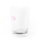 Girly*hガーリーエイチのGirly*hロゴ(pink) Water Glass :right