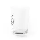 ネコトシアワセのニヒルな白猫  Water Glass :right