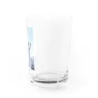 watery moonのclear blue Water Glass :right