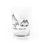 かえるはるきのこ（RURUKO)のうちのカエルたち Water Glass :right