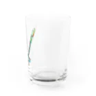 Botanical STUDIOの"V"  Wonderalphabet Water Glass :right