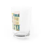 ひげもちのっぽのMother−loving  town Water Glass :right