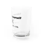 Girly*hガーリーエイチの体に気をつけてね、パパ(黒) Water Glass :right