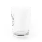 レオパですが？の穴からレオパくん Water Glass :right