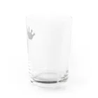 XOXOのミルククラウンロゴ　グラス（GRAY） グラス右面