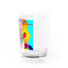 鷲山加奈グッズSHOPのまだ大人になりたくないかなぽんと一緒グラス Water Glass :right