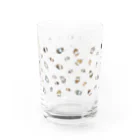 茶々の猫グッズのベッドで寝る猫 Water Glass :right