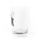 chippokeのトイプードル ブラック Water Glass :right