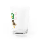 イラスト MONYAAT の鴨カモ カモかも C Water Glass :right