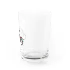 ラックパンクスのバイク乗りのパンダ Water Glass :right