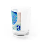 小さな宇宙工房おっちーの【NO.3 earth one〜original spray art〜】 Water Glass :right