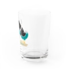 イラスト MONYAAT のネギを値切っている鴨カモかもCL Water Glass :right