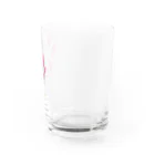 Yon.の濃いピンクの花束 Water Glass :right