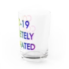 でおきしりぼ子のCOVID-19_ワクチン完全接種済み Water Glass :right