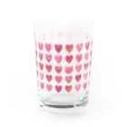 さくらもちゅ*のハートときどき猫　ピンク Water Glass :right