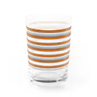 many many stripes.のボーダー　グレヱ Water Glass :right