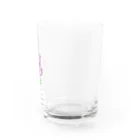 寝れない屋さんの満開のうさぎ Water Glass :right